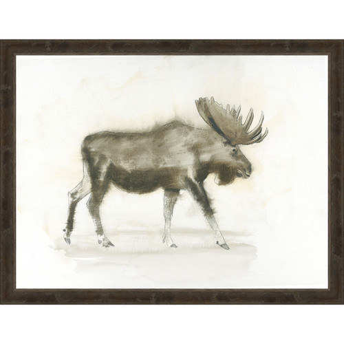 Moose Sketch Framed Wall Art