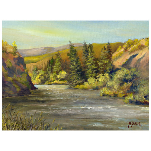 Nice Catch Indoor/Outdoor Canvas Art Black Forest Decor