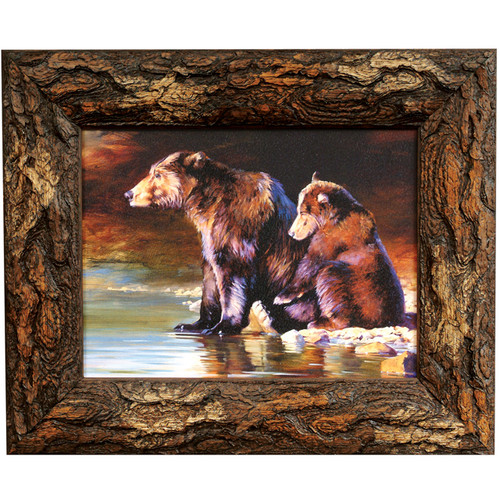 Mother Love Bear & Cub Framed Art