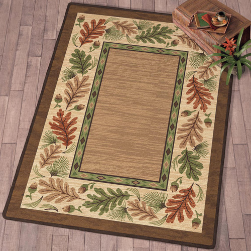 Oak Leaves & Acorns Rug - 2 x 8