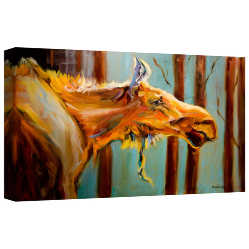 Old Moose Canvas Wall Art