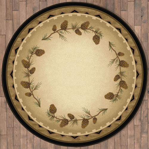 Pine Canyon Trails Rug - 8 Ft. Round