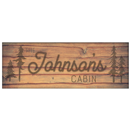 Pine Forest Personalized Block Mount