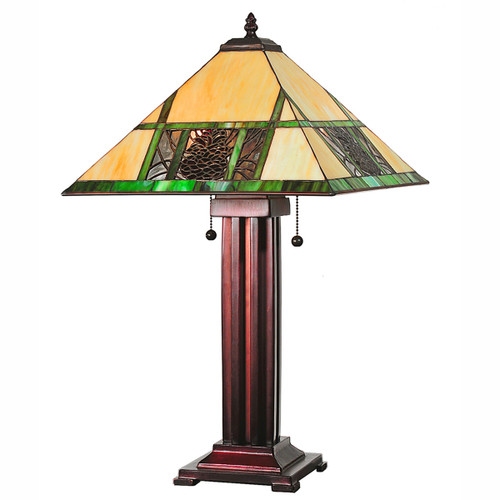 Pinecone Panes Table Lamp