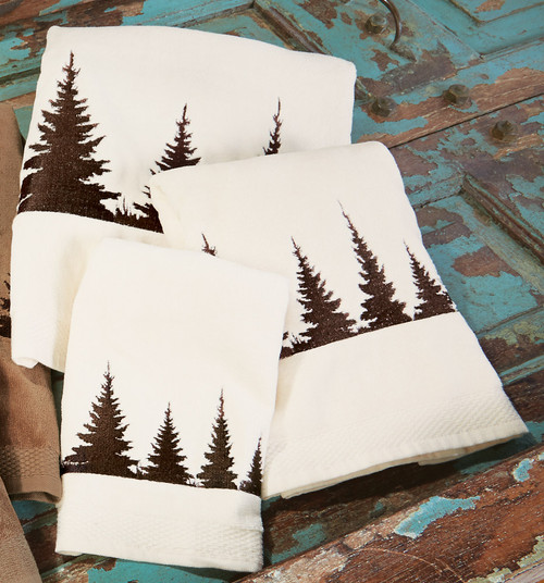 Pinewood Forest Towel Set - Cream