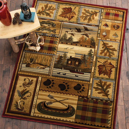 Plaid Lakeside Rug - 4 x 5