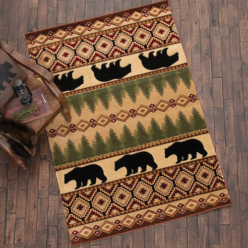 Ponderosa Bear Rug - 3 x 7