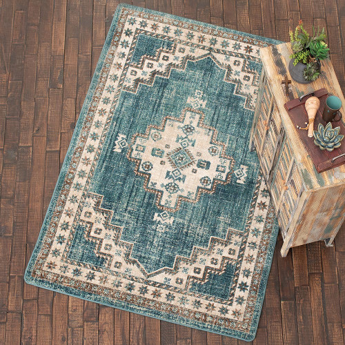 Sedona Nights Turquoise Rug Collection