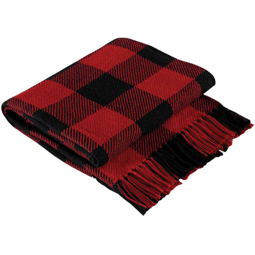 Red Buffalo Check Throw | Black Forest Decor