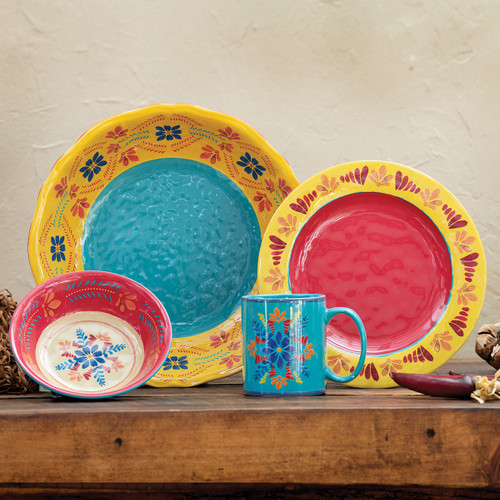 Southwest Bloom Melamine Dinnerware