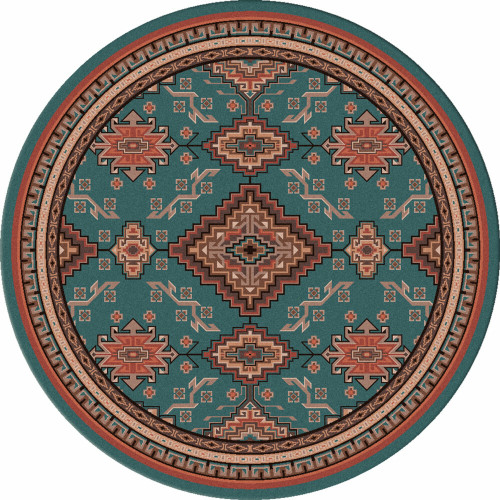 Rhinestone River Rug - 8 Ft. Round