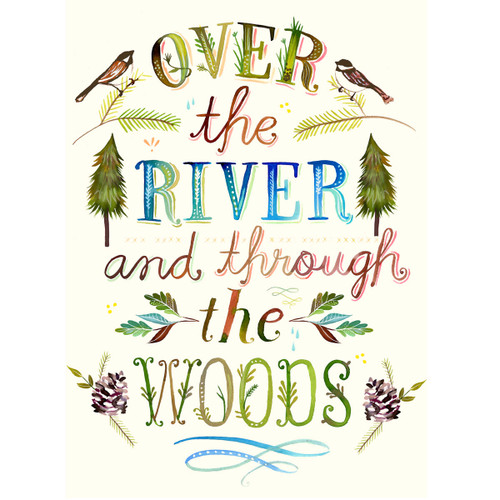 River & Woods Canvas Art