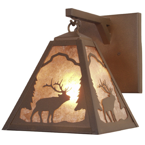 Rust Buckskin Gulch Elk Hanging Sconce