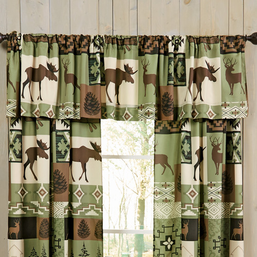 Sage Wilderness Lined Valance - CLEARANCE