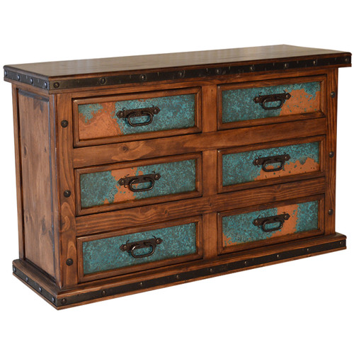 Turquoise Patina Dresser