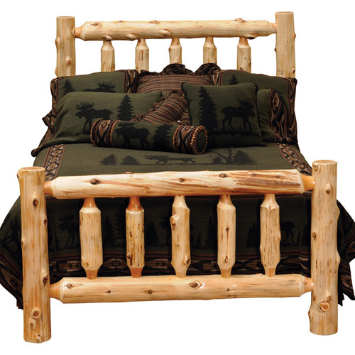 Traditional Log Complete Bed - Twin