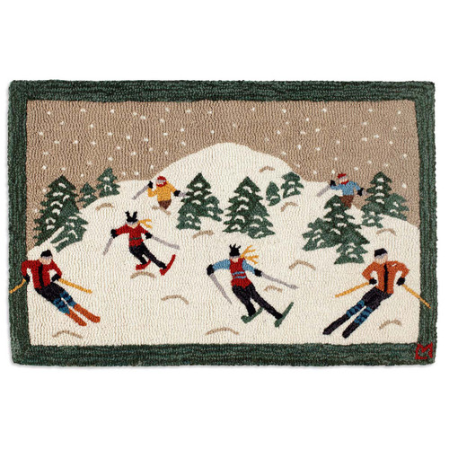 Ski Hooked Wool Petite Accent Rug