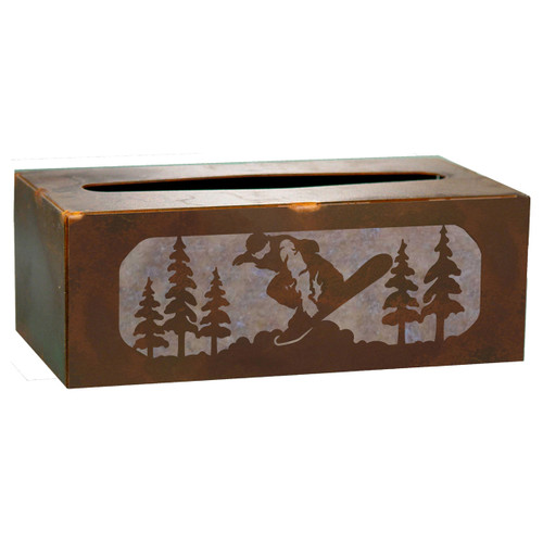 Snowboarder Tissue Covers and Waste Basket Snowboarder Tissue Covers and Waste Basket