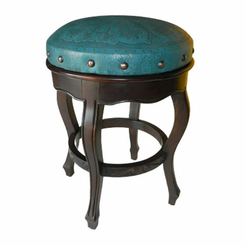 Spanish Heritage Counter Stool - Colonial Teal