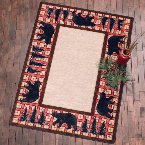 Stately Bears Rug - 5 x 8