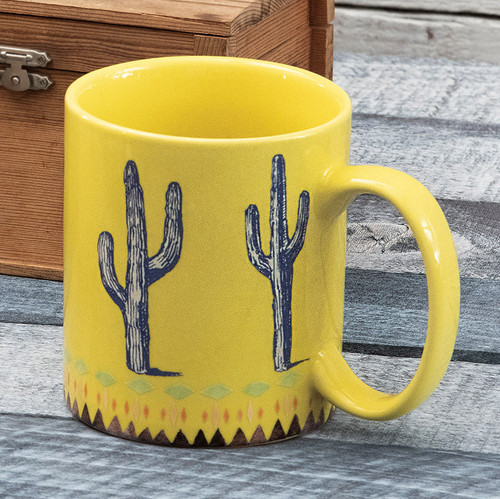 Sunshine Cactus Mugs - Set of 4