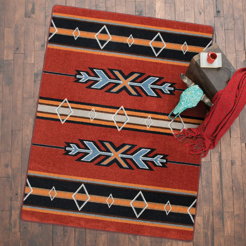 Tribal Fire Rug - 5 x 8