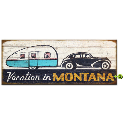 Vacation Personalized Sign - 17 x 44