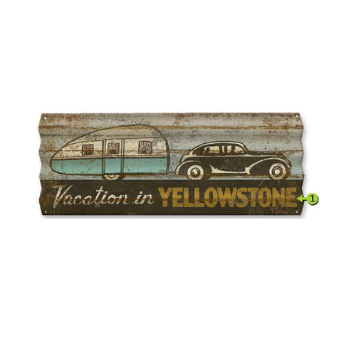 Vacation Personalized Corrugated Metal Sign