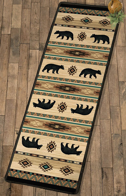 Wampum Bears Rug - 2 x 8