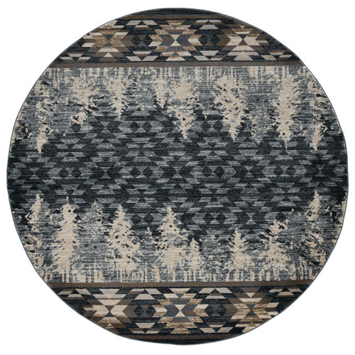 Wasatch Slate Rug - 8 Ft. Round - OUT OF STOCK UNTIL 05/20/2024
