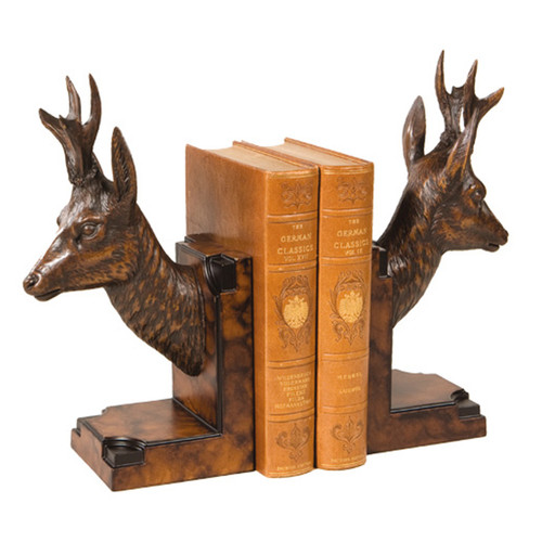 Watchful Deer Bookends