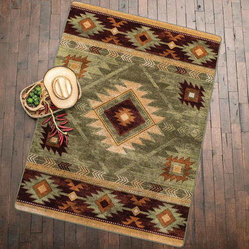 Whiskey River Sage Rug - 5 x 8