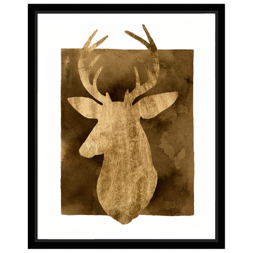 White Tail Bust II Framed Print