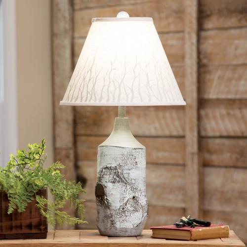 Winter Forest Birch Table Lamp