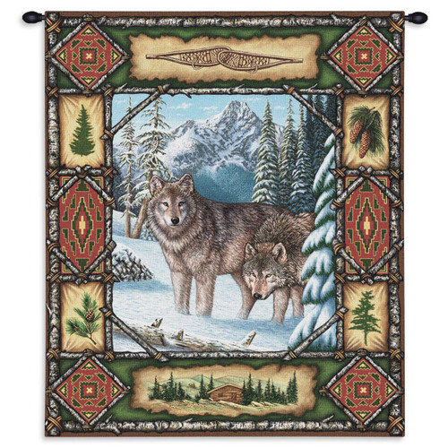 Wolf Lodge Wall Tapestry