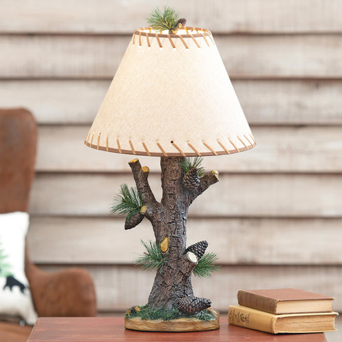 Woodlands Pinecone Lamp