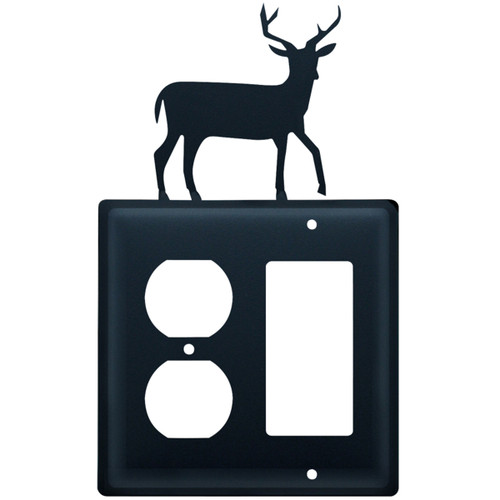 Wrought Iron Bear GFI & Outlet Cover Black Forest Decor