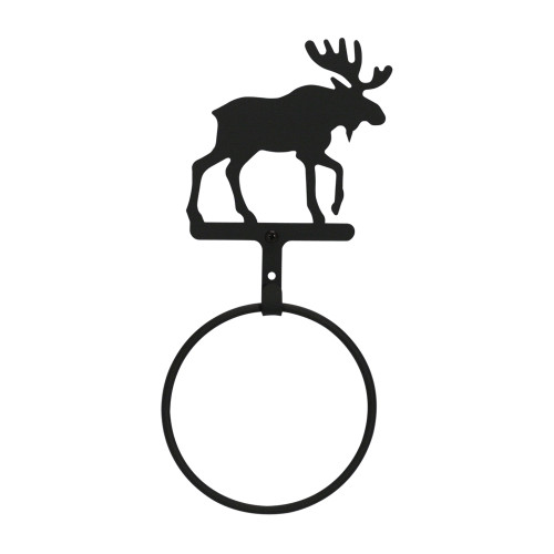 Wrought Iron Moose Towel Ring