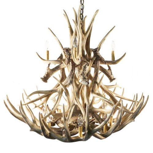 Mule Deer 20 Antler Chandelier