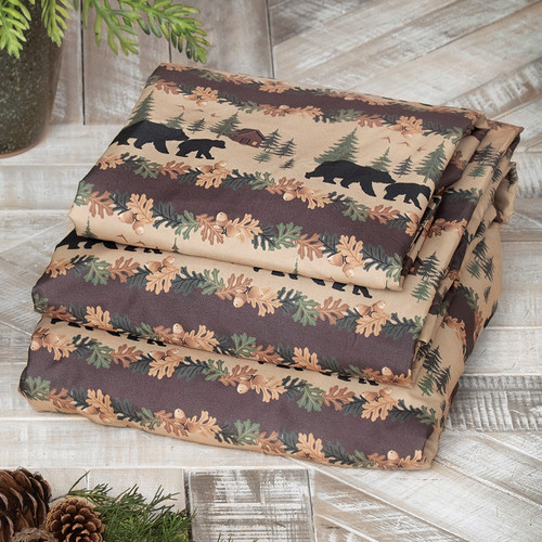 Cozy Cabin Bears Sheet Set - Twin