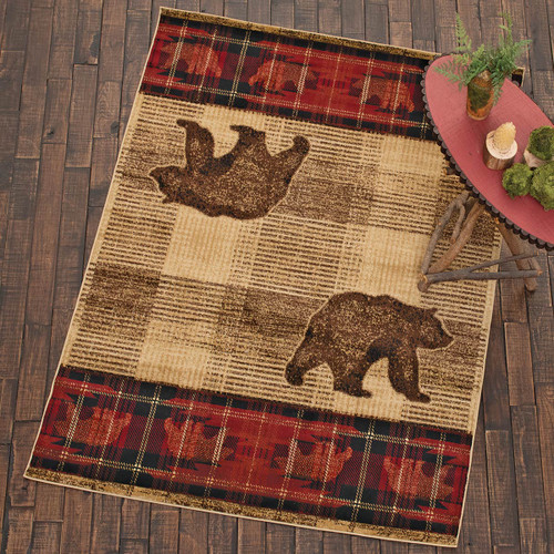 Tartan Bears Rug - 8 x 10