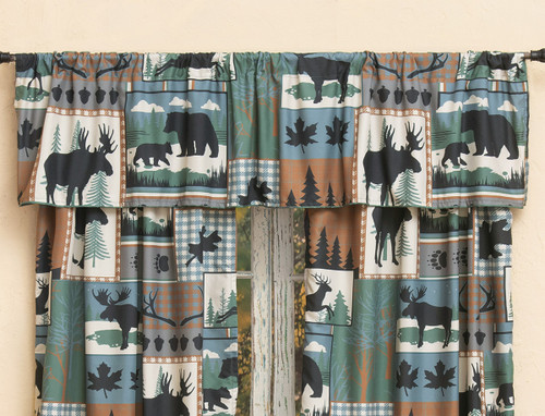 Twilight Woods Bear & Moose Valance