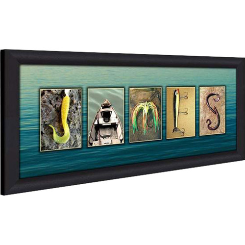 Lake Fishing Personalized Framed Canvas