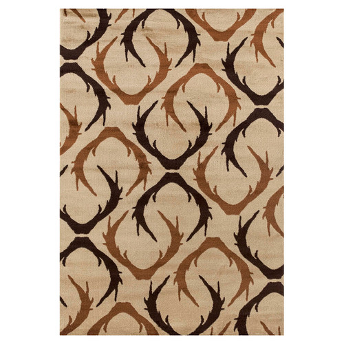 Black and Brown Antler Rug Collection