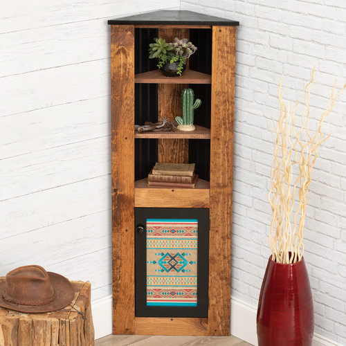 Southwest Aztec Corner Hutch