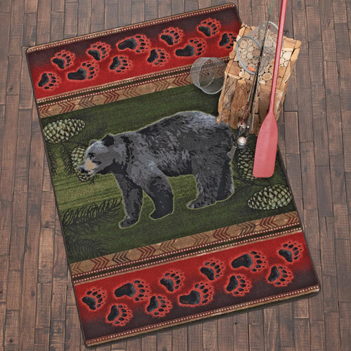 Black Bear Tracks Rug Collection