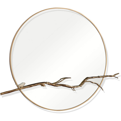 North Woods Wall Mirror - Gold Finish