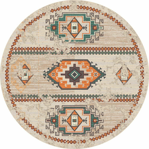 Adobe Rio Clay Rug - 8 Ft. Round