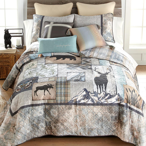 Sierra Wildlife Quilt Bed Set - Queen