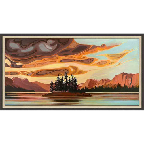 Tetons Lake Metal Wall Art Black Forest Decor